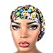 Womens Surgical Scrub Hat OR Nurse Cap Euro Style Adjustable Cap Emojis, Rainbows, Party Food