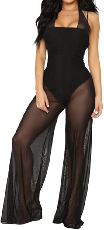 sheer jumpsuit cover up