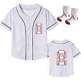 Yuji Itadori Toddler Kids 2nd Baseball Birthday Shirt with Socks Boy Girl Short Sleeve Baseball Jersey Number Outfit T-Shirts