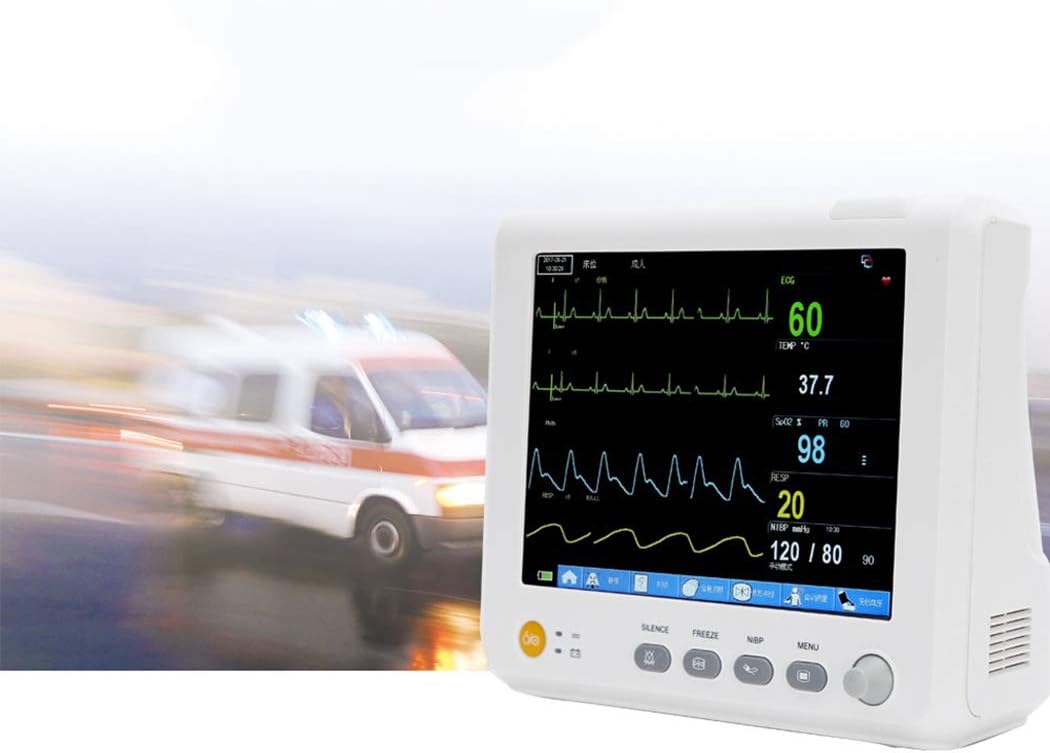 Guoz 8" ICU/CCU Multi-Parameter Vital Signs Patient Monitor M8