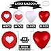 Valentines Day Heart Balloons Kit Decorations - 16 Inch I Love You Foil Balloon, Red and White Heart Latex Balloons with Air Pump, Gift for Wedding Anniversary Engagement Bridal Shower Birthday Party