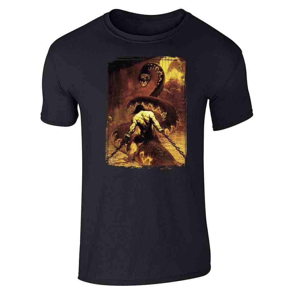 Chained By Frank Frazetta Art Short Sleeve T Shirt Kinihax