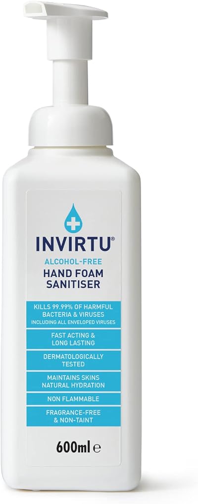 Byotrol INVIRTU Alcohol Free Antibacterial Hand Sanitiser Foam 600ml