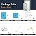 KOUSI Portable Closet Wardrobe Closets Clothes Wardrobe Bedroom Armoire Storage Organizer with Doors, Capacious,Sturdy, 5 Cubes + 1 Hanging Section