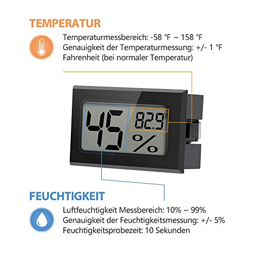 image for Innoo Tech 4-Pack Mini Digital Thermometer Hygrometer with LCD Display