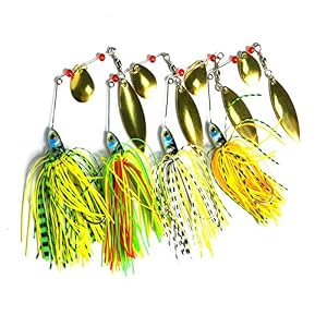 Zreal Leurre De Pêche Appâts De Pêche 4 Pcs Pêche Dur Spinner Leurre Spinnerbait Pike Basse Crankbaits Appâts Artificiels Tackle Hook