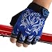 FREEHAWK Kids Cycling Gloves, Non-Slip Ultrathin Children Half Finger Bicycle Cycling Breathable Gloves Roller-Skating Gloves for Fishing, Cycling, Roller Skating and Climbing in Summer (Blue)