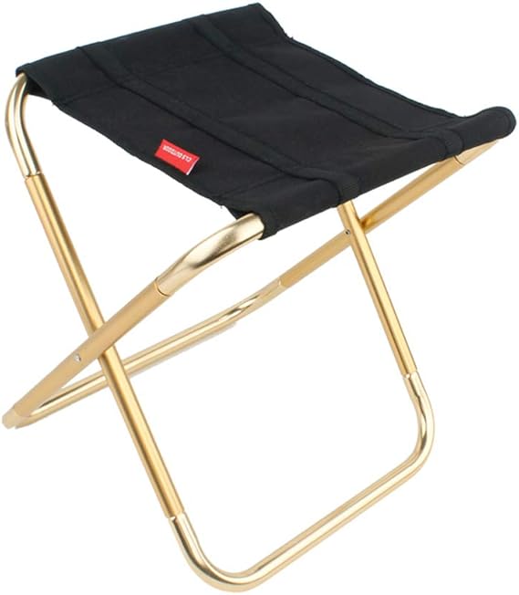 Silla plegable, fuerte y ligera, de aluminio y nailon, taburete para