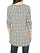 Allegra K Women's Round Neck Long Sleeve Chevron Tunic Knit Shirt L White