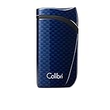 Colibri Falcon Single Jet Lighter - Blue Carbon