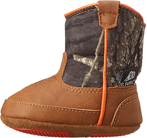M&F Western Baby Boy's Baby Bucker Gunner (Infant/Toddler) Mossy Oak/Orange Boot 4 Toddler M