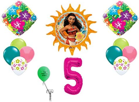 Disney Moana Decoration Happy Birthday # 5 Balloon Kit 13pc