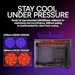 Cooler Master NR200P V2 Mini-ITX PC Case, Top-Mount