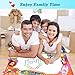 Large Aqua Drawing Water Doodle Mat for Kids Toys Mess Free Coloring Painting Educational Writing Mats Neon Colors Board Toddlers with 3 Magic Pen Xmas Gift for Boys Girls Age 2 3 4 5 6