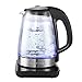 Electric Kettle COCTIONE Glass Digital Kettles Double Wall Cool Touch Cordless Raw Tea Kettle Built In Precision Temperature Control Panel Base & Keep Warm Function, 1.7 Liters, 1500 Watts (1.7L)