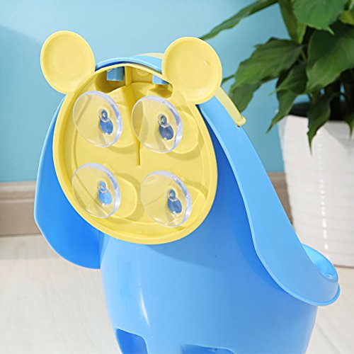 TOYMYTOY Baby Boys Urinal Potty Frog Standing Potty Training Urinal for Pee Trainer (Blue)