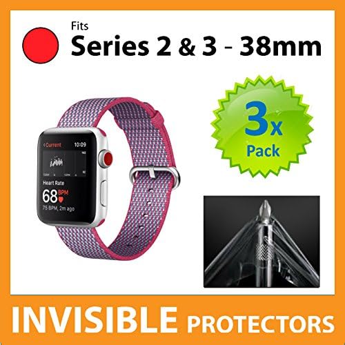 Apple Watch Series 2 38mm iWatch Screen Protector by SUPREME SHIELDS - Military Grade Protection PACK OF 3