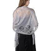 changyexi Casual Shawls and Wraps for Evening Dresses, Lace Shawl Wraps for Women Formal, Wedding Shawl