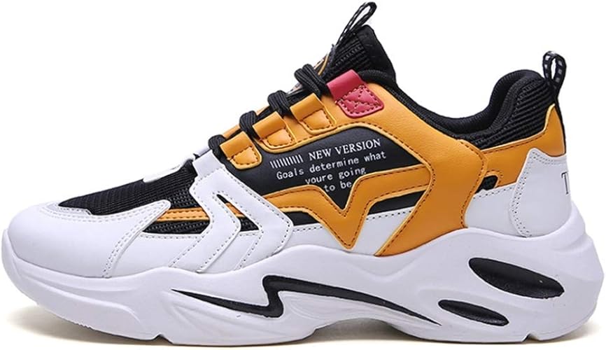 ジョイジョイ メンズ スニーカー 厚底靴 ランニングシューズ バスケットシューズ 快適 カジュアル メッシュ スニーカー 屋外 通気性 フラット ウォーキングシューズ 歩きやすい 防滑 クッション 防水 白 スニーカー Amazon