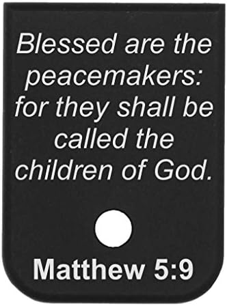 Magazine Base Plate for Glock 9mm &amp; 40 Matthew 5:9