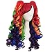 MapofBeauty Multi-color Lolita Long Curly Clip on Ponytails Cosplay Wig (Rainbow Color)