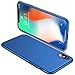 Pacyer Phone Case for iPhone X, Hard PC Ultra Thin Hard Blue Case Full Protective Scratchproof Matte Resistant Shock Absorbing (Blue)