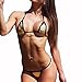 Sherrylo Gold Foil Exotic Euro Style Mini Micro G-String Bikini 2pc Extreme Tan Dancewear