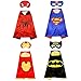 Comics Cartoon Dress Up Costumes,Superman cape for Dress Up Kids Toys,4 Capes and Masks,Four different choice