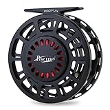 Piscifun Platte Fully Sealed Drag Large Arbor Fly Fishing Reel with CNC-machined Aluminum Alloy Body 5/6 Black
