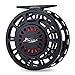 Piscifun Platte Fully Sealed Drag Large Arbor Fly Fishing Reel with CNC-machined Aluminum Alloy Body 5/6 Black