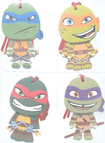 Teenage Mutant Ninja Turtles Gift Tags, Embellishments, Pack 8-Count, 2.5" W x 4" H