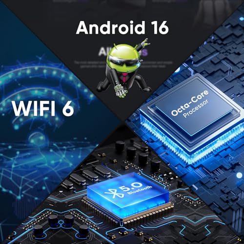WXUNJA Android 16 Tablet,11 Inch Tablets with Octa Core Processor, 28GB RAM 128GB ROM 1TB Expand, Widevine L1, 8000mAh Battery, 2.4/5Ghz Dual WiFi/GPS/FM, 5/8MP Cameras, Case Included, Blue