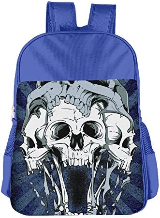 Skull Kid's School Backpack Toddler School Bag RoyalBlue For Boy's Girl's