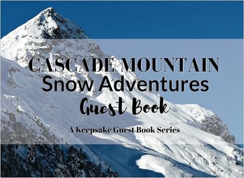 Cascade Mountain Snow Adventures Guest Book Visitor Registry For
