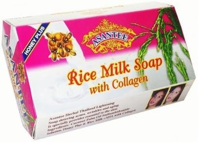 Anti Aging Rice Milk Collagen Soap - Deters Wrinkles Herbal by Assantee
