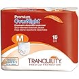 Principle 21153101 Absorbent Underwear Tranquility Premium Overnight Pull On Medium Disposable Maximum Absorbency 2115 Box of 18