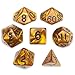 Wiz Dice Series II - Polyhedral Dice Set for Tabletop RPG Adventure Games with a Dice Bag - DND Dice Set, Suitable for Dungeons and Dragons, MTG and Dice Games Alike - Mountainheart - 7 ct