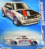 2010 HOT WHEELS NIGHTBURNERZ 09/10 WHITE DATSUN BLUEBIRD 510