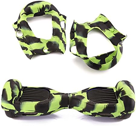Scooters Equipment Silicone Case Cover For 6.5" 2 Wheels Smart Self Balancing Scooter Hoverboard scooter wheels 6.5" models scooter wheels Black+Green