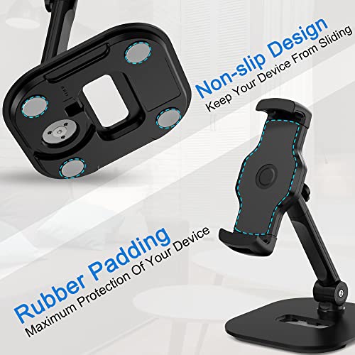 AboveTEK Upgraded Desktop Tablet Stand, 360° Swivel Tablet & Phone Desk