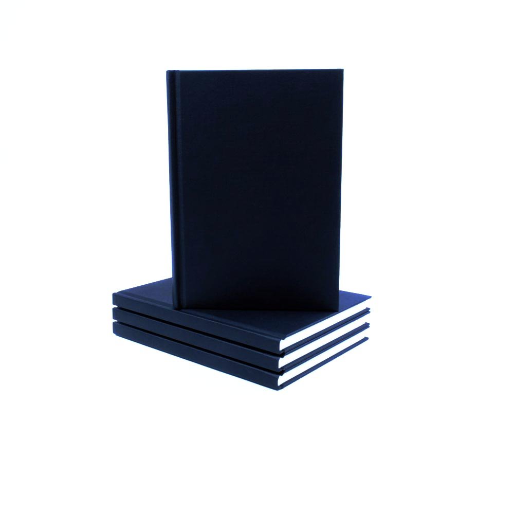 Seawhite Black Cloth Hardback Sketchbook 140gsm Portrait A5