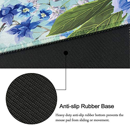 SANFORIN Extra Large Mouse Pad, Floral Design Gaming Mouse pad Desk Mat - 31.5" x 11.8"x0.12" (3mm Thick), Stitched Edge, Non-Slip Rubber Base Mouse Keyboard Desk Mat for Computer/Laptop, White Peony