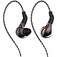 Linsoul BLON BL03 in Ear Monitor, HiFi 10mm Carbon Diaphragm Dynamic Driver in-Ear Earphone IEM with 0.78mm 2pin Detachable Cable (Without Mic, Brown)