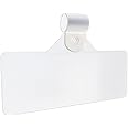 Gluposti 25 Plastic Wire Shelf Label Holder, Reusable Clip-on Adhesive Wire Rack Label Holder for Pantry Organization & Retail Display, 3" W x 1.25" H, Clear
