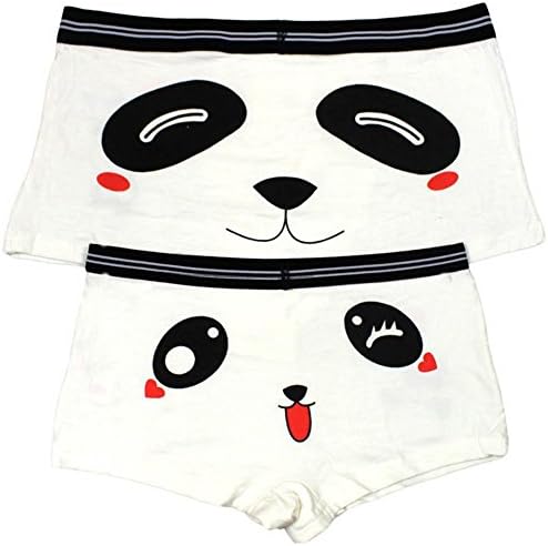 Wattern Cute Women Fashion Underpants Cartoon Cotton Panda High Elastic Couples Underpants Briefs Panties