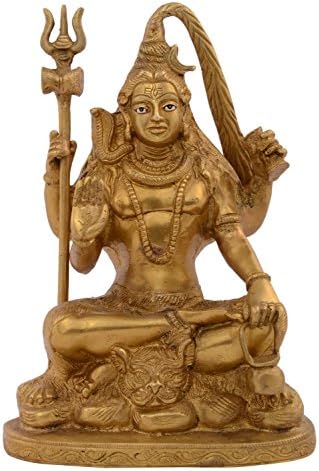 Kapasi Handicrafts Emporium Lord Shiva Sitting Decorative Idol Statue