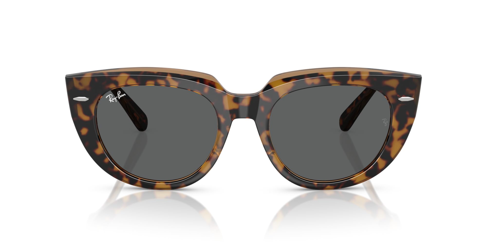 Ray-Ban RB2286 Doreen Sunglasses, Havana On Transparent Brown/Dark Grey, 49 mm
