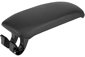 KIMISS 2 Optional Black Car Center Console Armrest Lid Cover for Audi A3 8P / A5 2003-2013 8P0864245P ((leather))