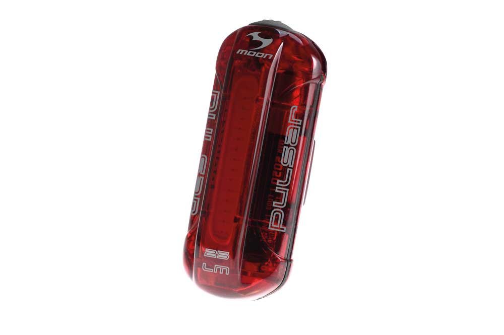 Moon Light the Way You Ride On Pulsar 25 Lumens IPX4 AAA Battery Rear Cycle Light, Max Runtime 150 Hours, Red