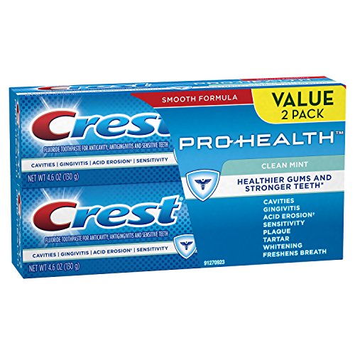 Crest Twin Pack Pro-Health Clean Mint Toothpaste, 4.6 ounce, Twin